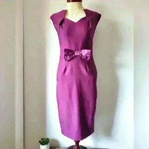 Hell Bunny vixen purple dress with bow.  Size xs.